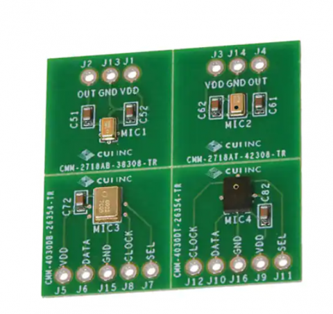 DEVKIT-ECM-001
ECM MICROPHONE EVAL BOARD | CUI Devices | Плата