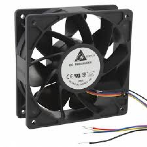 QFR1212GHEXUMFAN AXIAL 120X38MM 12VDC WIRE | Delta Electronics | Вентилятор