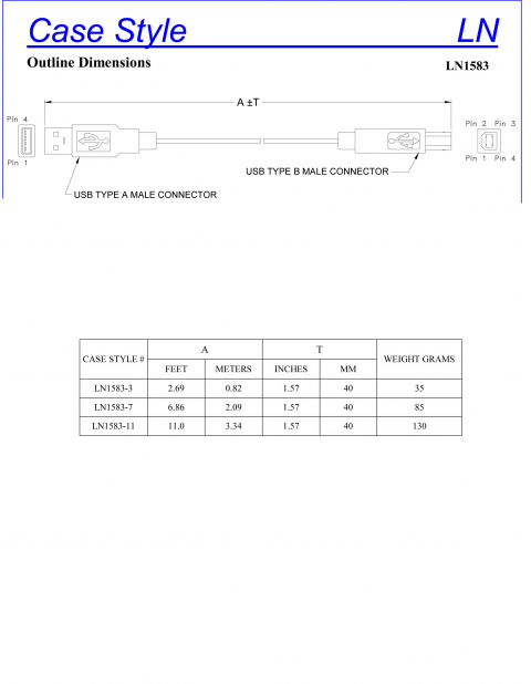 USB-CBL-AB-7+ | Mini Circuits | Кабель