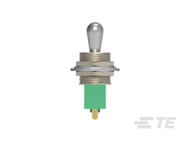 MTG106GSW TOGGLE SPDT FLAT VERT SLD | TE Connectivity | Переключатель