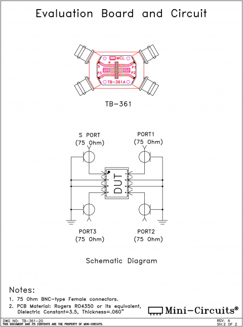 TB-361+ | Mini Circuits | Ответвитель